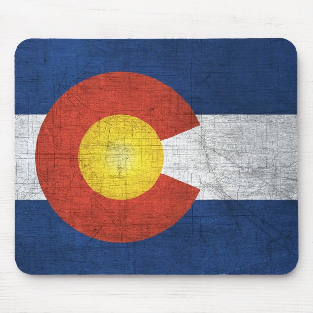Colorado Flagga Mouse Pad Musmatta (Framsidan)