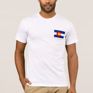 Colorado flagga och bergskjorta tee shirt