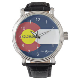 Colorado Flagga och Slogan Armbandsur