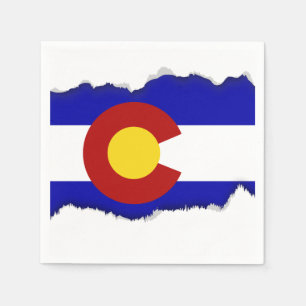 Colorado flagga pappersservett