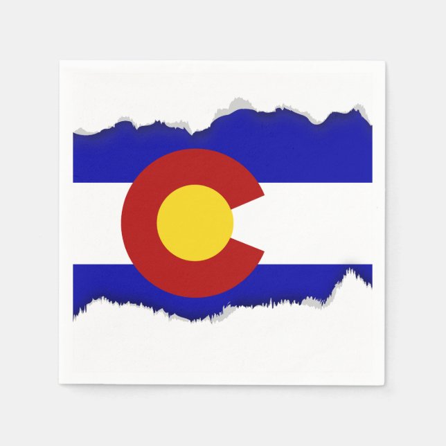 Colorado flagga pappersservett (Framsidan)