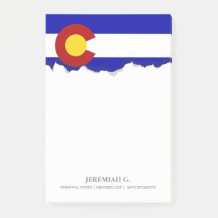 Colorado flagga post-it block