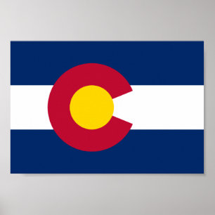 Colorado-Flagga Poster