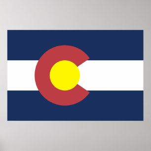 Colorado-flagga Poster