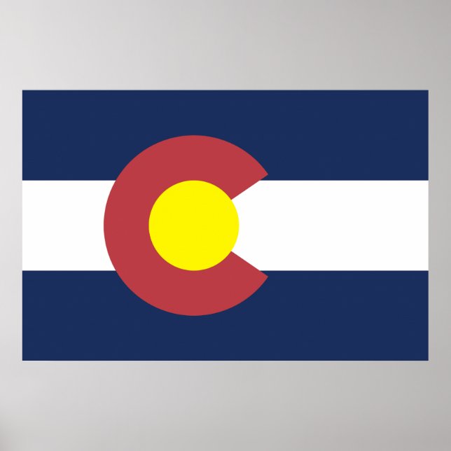 Colorado-flagga Poster (Framsidan)