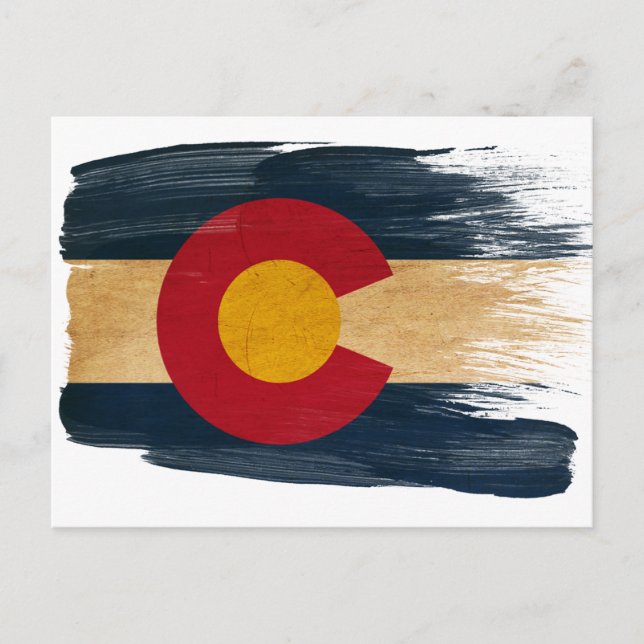 Colorado Flagga Postkort Vykort (Framsida)