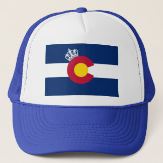 Colorado flagga royal krona truckerkeps