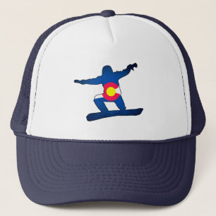 Colorado flagga snowboarder truckerkeps