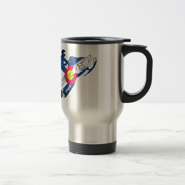 Colorado flagga snowmobile resemugg (Höger)