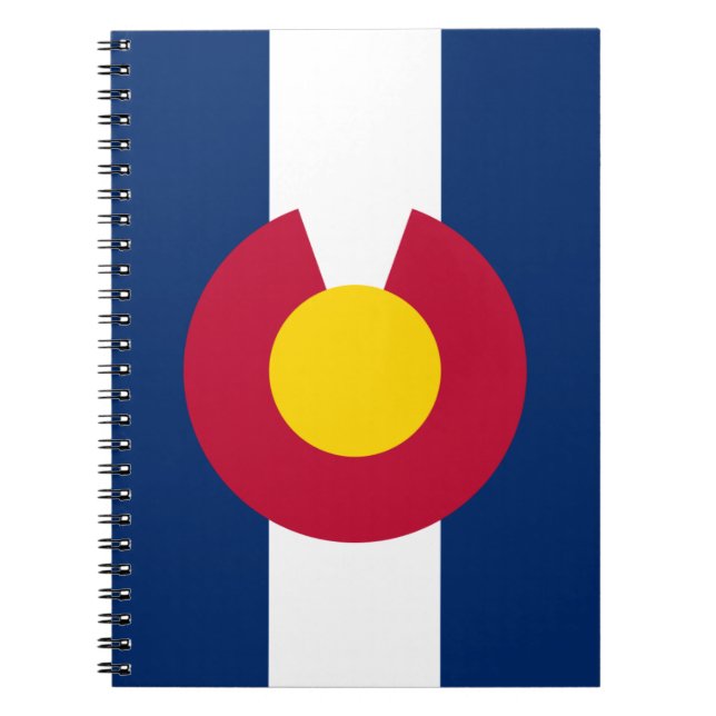 Colorado Flagga Spiral bärbar dator Anteckningsbok (Framsidan)