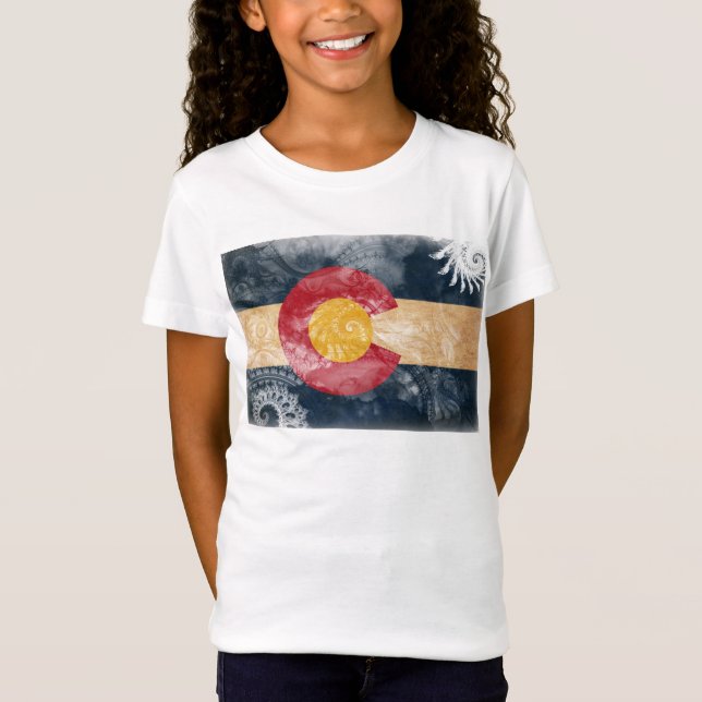 Colorado flagga t-shirt (Framsida)