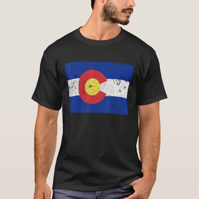 Colorado Flagga T Shirt (Framsida)