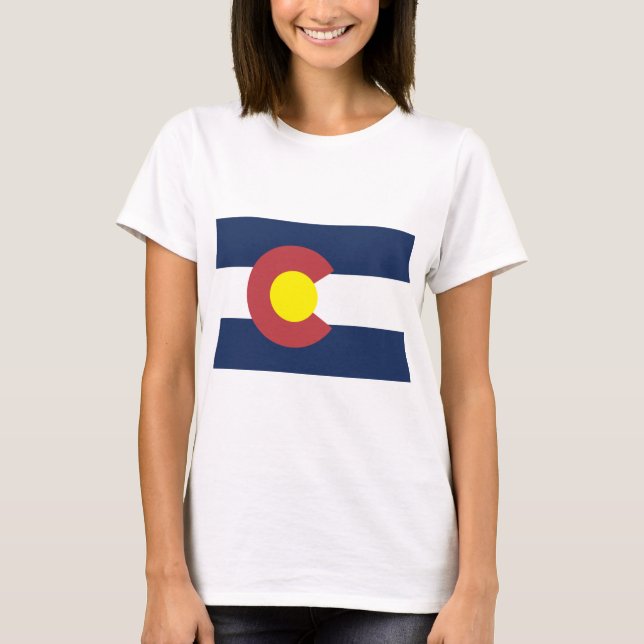 Colorado-flagga T Shirt (Framsida)
