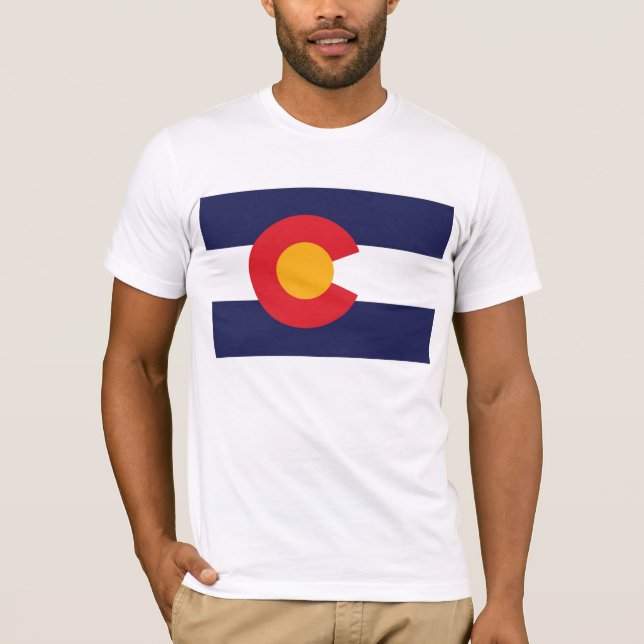 Colorado flagga tee shirt (Framsida)