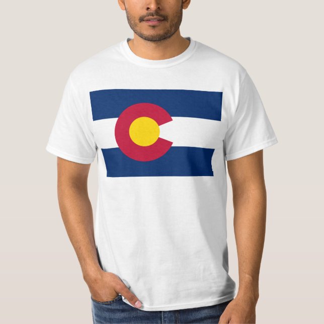 Colorado-Flagga Tee Shirt (Framsida)