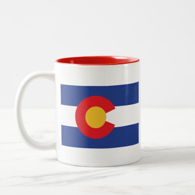 COLORADO-FLAGGA Två-Tonad MUGG (Vänster)
