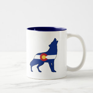 Colorado Flagga Varg Två-Tonad Mugg