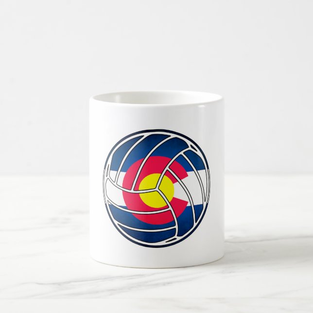 Colorado flagga volleyball-kaffe mugg (Center)