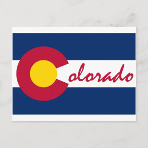 Colorado Flagga Vykort
