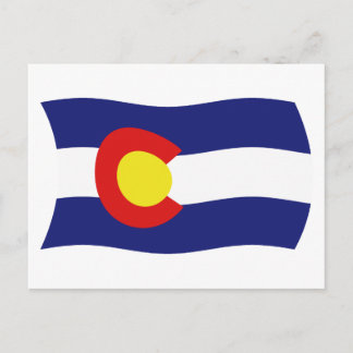 Colorado Flagga vykort