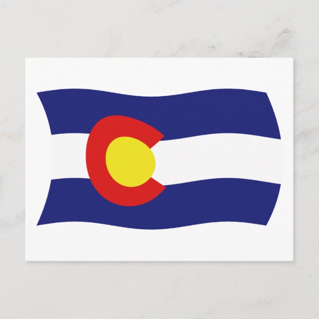 Colorado Flagga vykort (Framsida)