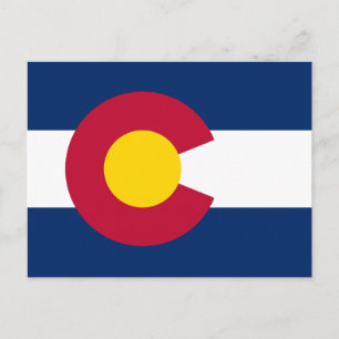 Colorado Flagga Vykort