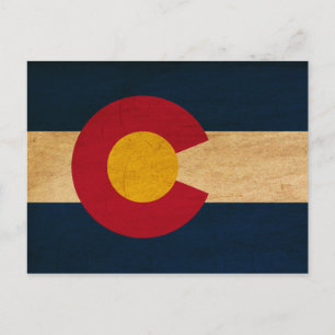 Colorado Flagga Vykort