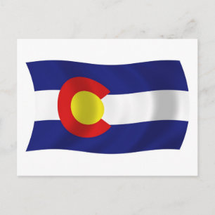 Colorado Flagga vykort