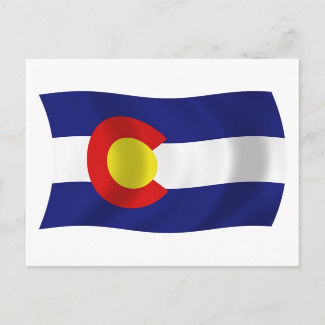 Colorado Flagga vykort (Framsida)