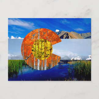 Colorado Flagga vykort