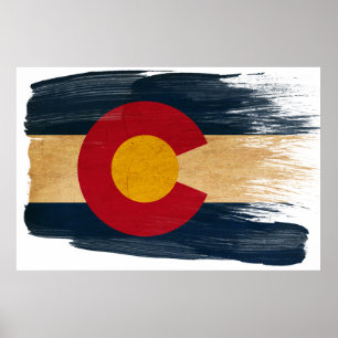 Colorado flaggaaffischer poster