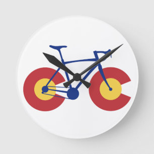 Colorado flaggacykel rund klocka