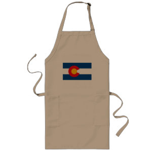Colorado flaggaförkläde långt förkläde