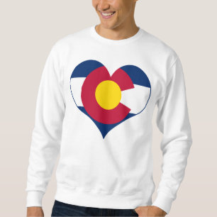 Colorado flaggahjärta sweatshirt