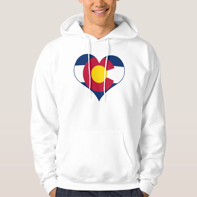 Colorado flaggahjärta sweatshirt (Framsida)
