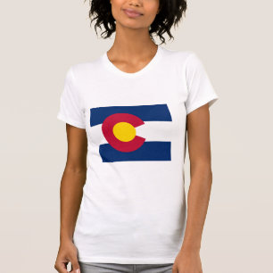 Colorado flaggakarta t shirt