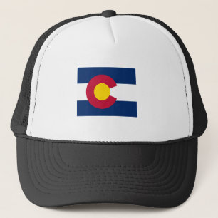 Colorado flaggakarta truckerkeps