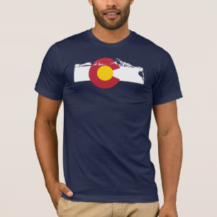 Colorado flaggaT-tröja - stenklättring - Rockies Tee Shirt