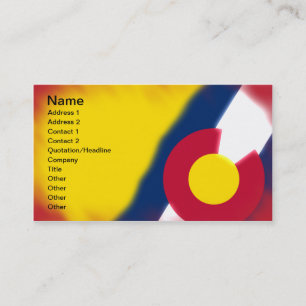 Colorado flaggavisitkortar visitkort