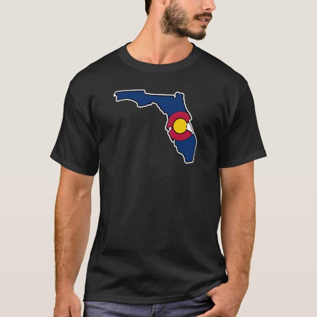 Colorado Florida flaggamanar tshirt Tee Shirt (Framsida)