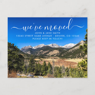 Colorado Flyttningskortsmeddelande Meddelande Vykort
