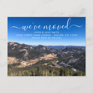 Colorado Flyttningskortsmeddelande Meddelande Vykort