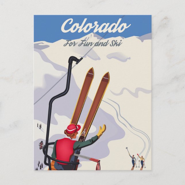 Colorado for Fun and Ski Vykort (Framsida)