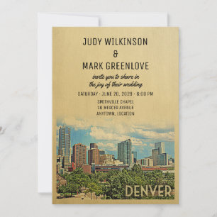 Colorado för inbjudan till Denver Wedding