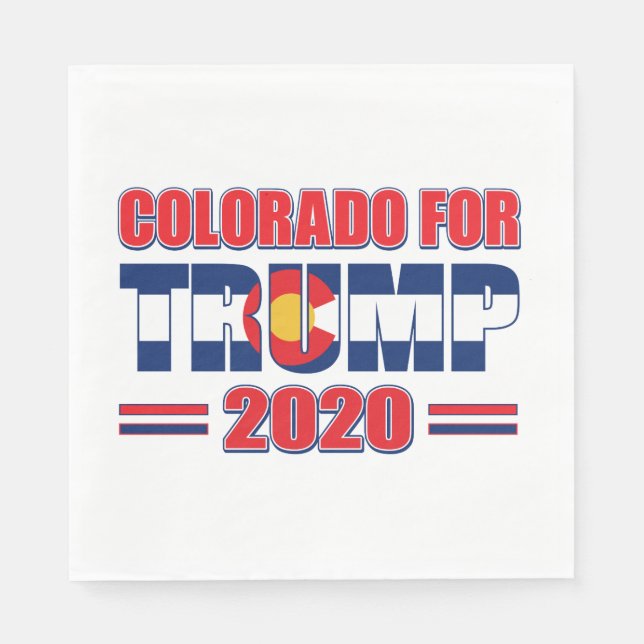 Colorado for Trump - Trump 2020 Pappersservett (Framsidan)