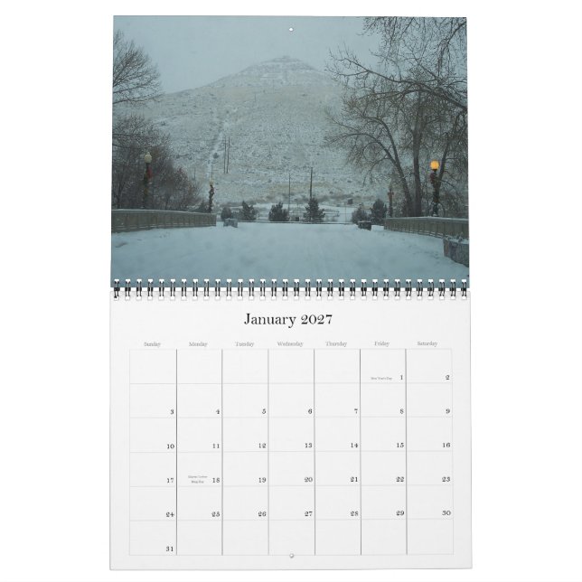 Colorado fotograferar kalender (Jan 2027)