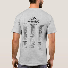 Colorado Fourteeners 2 sid skjortan för T Shirt
