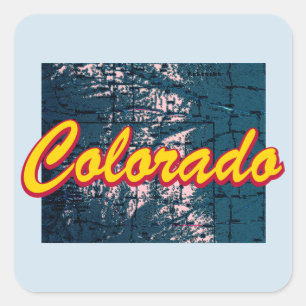 Colorado Fyrkantigt Klistermärke