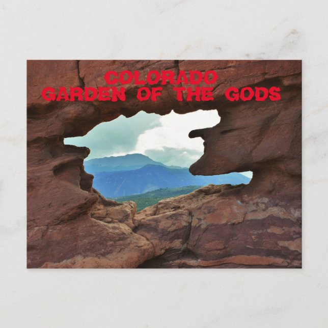 Colorado Garden of the Gods Vykort (Framsida)