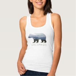 Colorado Grizzly Bear | Bergsområden Linne Med Racerback